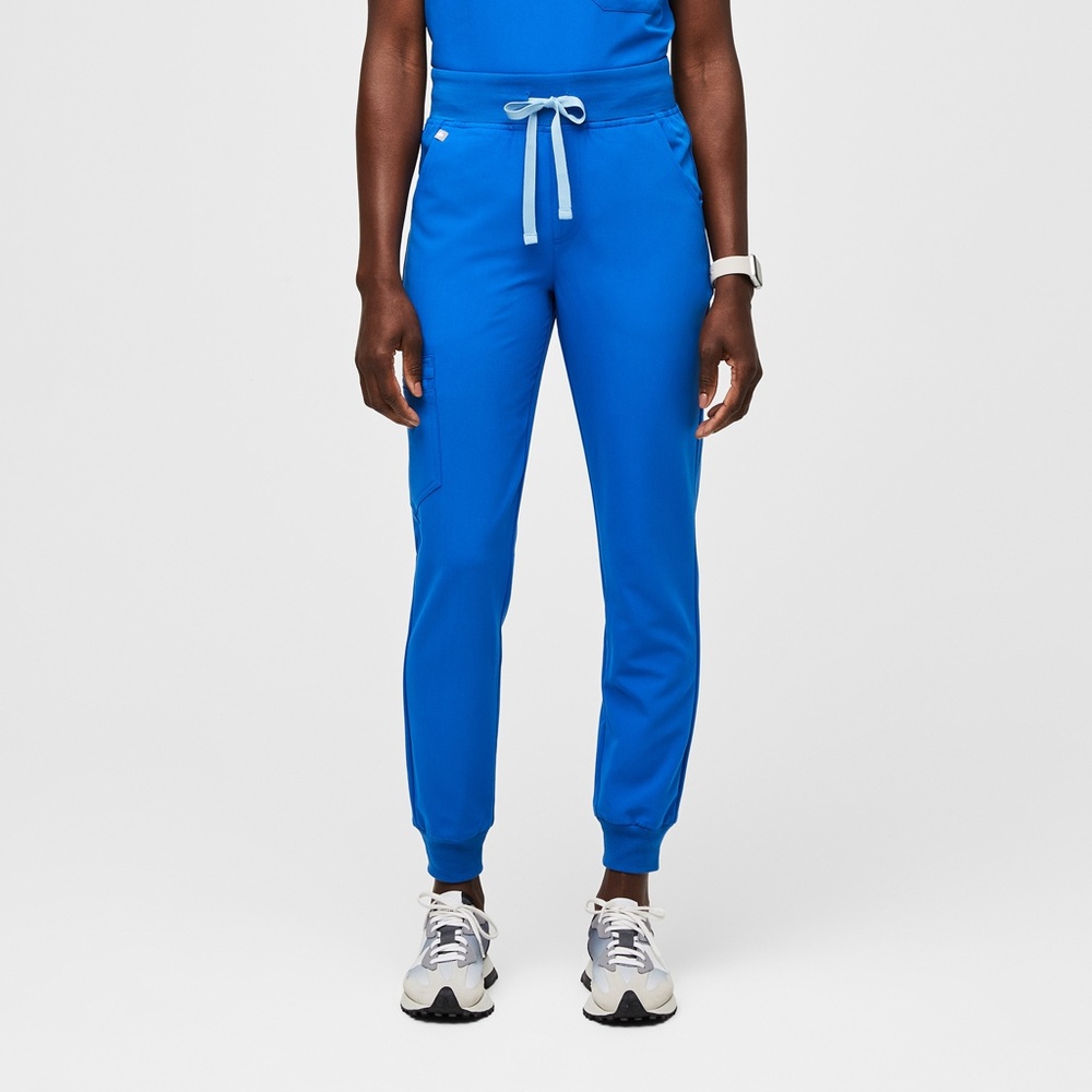 Figs Zamora™ - High Waisted Scrub Pants - ROYAL BLUE
